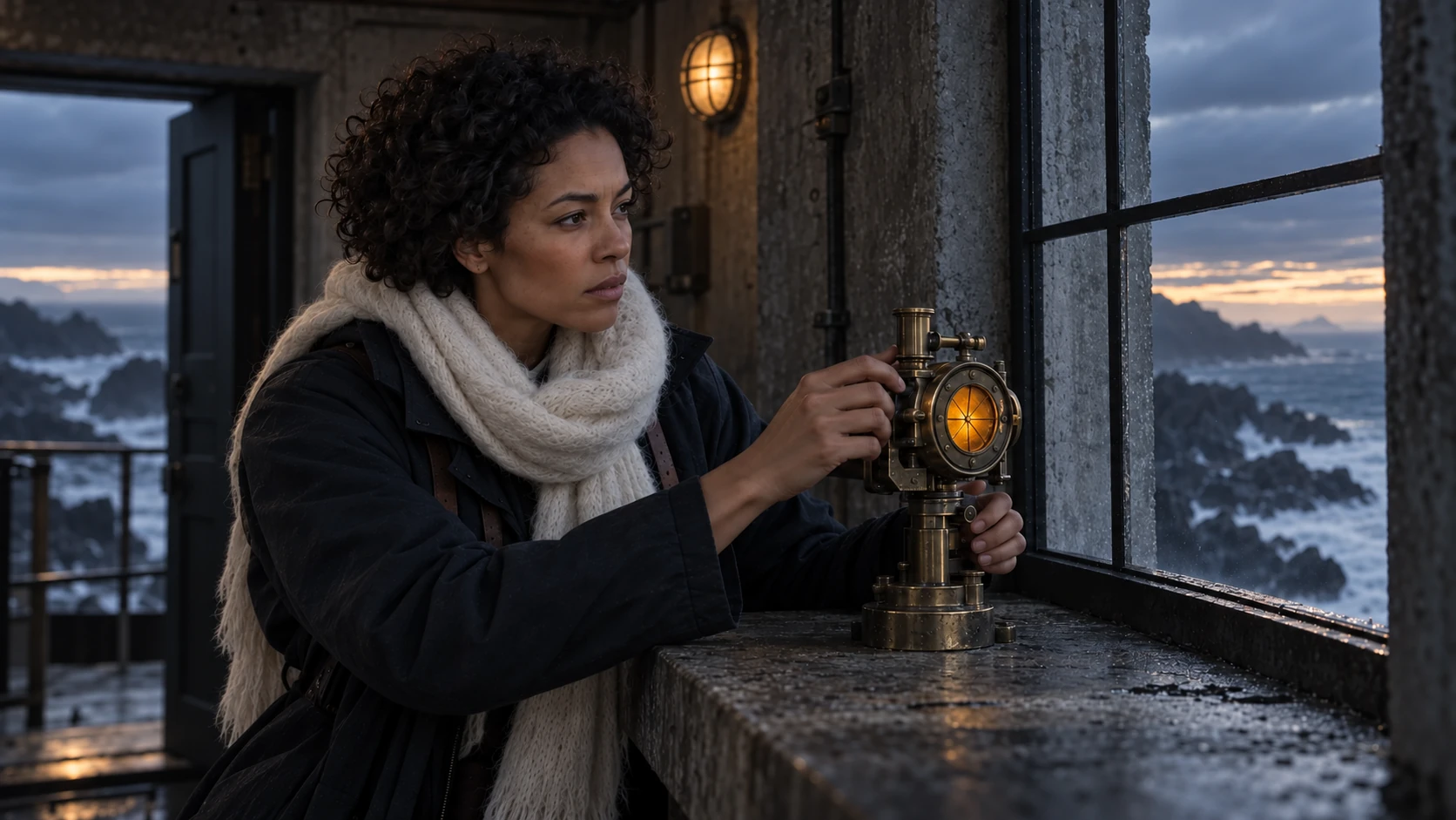 The same cartographer aligns the amber lens inside the signal house